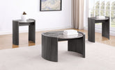 Orleans Furniture - Coaster - Gladstone 3-piece Coffee and End Table Set Distressed Grey - 710758-S3